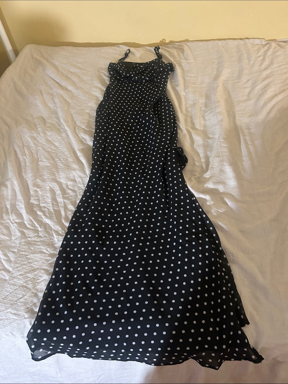 Princess Polly Black & White Polka Dot Maxi Dress